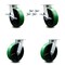 Service Caster 8 Inch Kingpinless Green Poly on Steel Wheel Caster Swivel Locks 2 Brakes, 4PK SCC-KP30S820-PUR-GB-SLB-BSL-2-BSL-2 - alternate 1